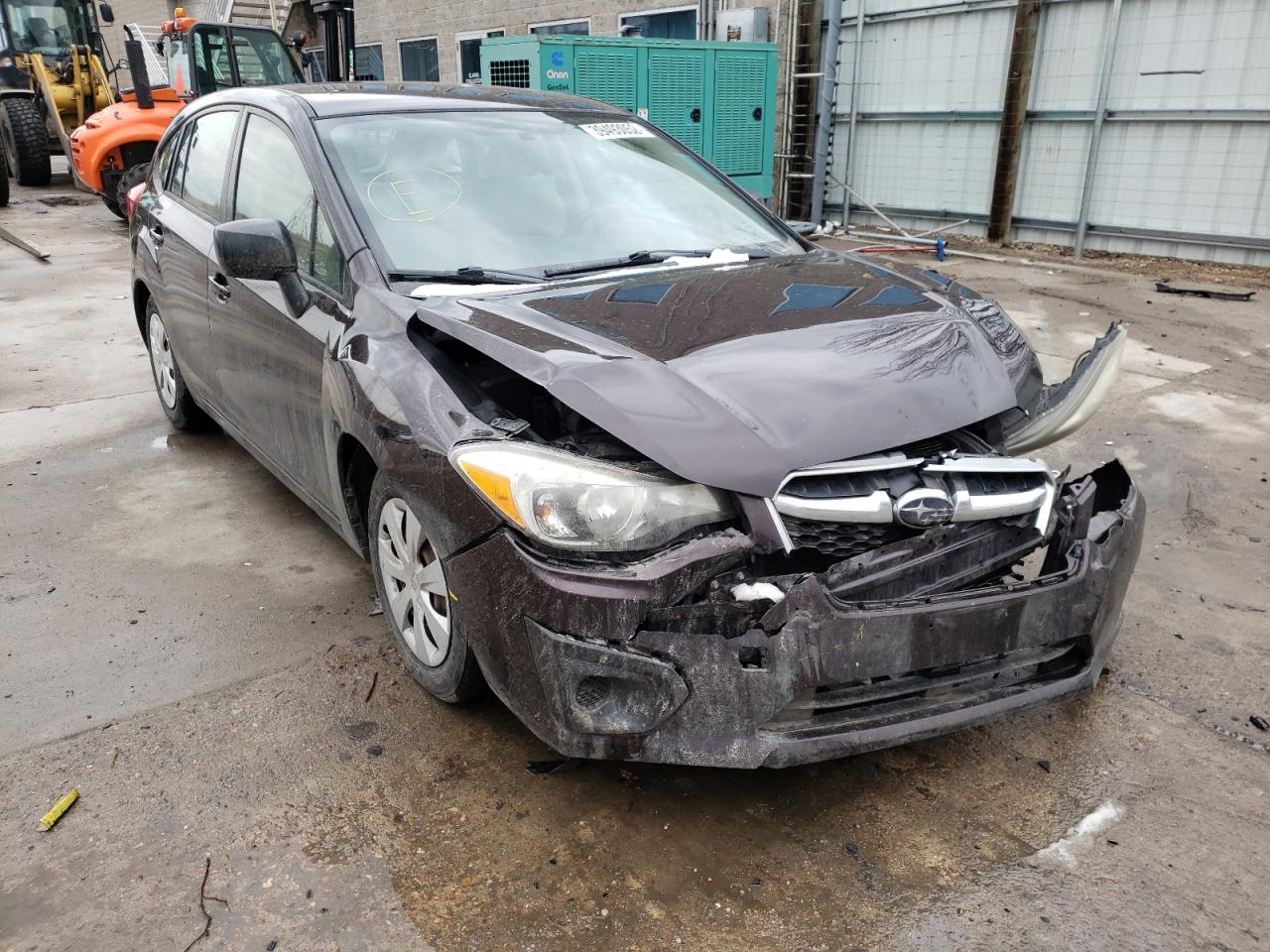 SUBARU IMPREZA 2012 with VIN JF1GPAA68CH207217 - Photo from auction