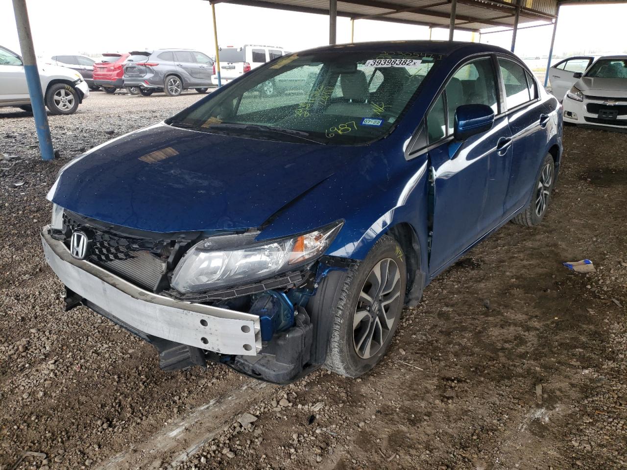 Фото 2 с аукциона – 2015 HONDA CIVIC EX с VIN 19XFB2F80FE226987