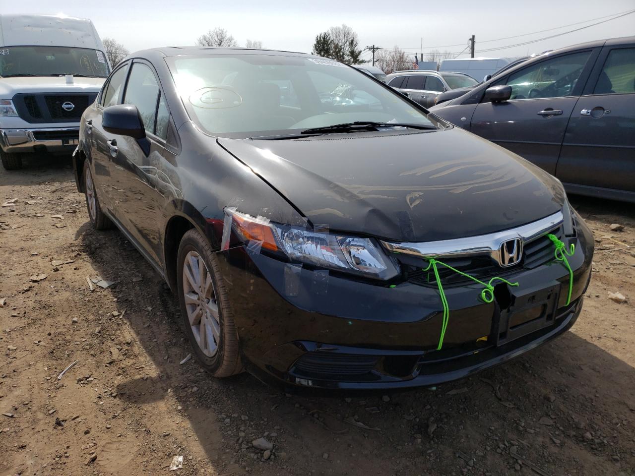 HONDA CIVIC EX 2012 with VIN 19XFB2F83CE378449 - Photo from auction