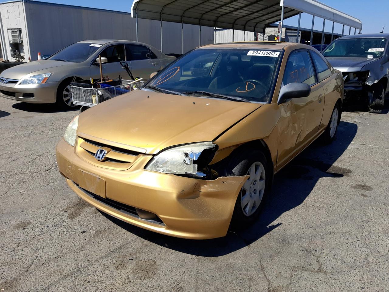 Photo 2 from auction – 2001 HONDA CIVIC SI with VIN 1HGEM22981L022427