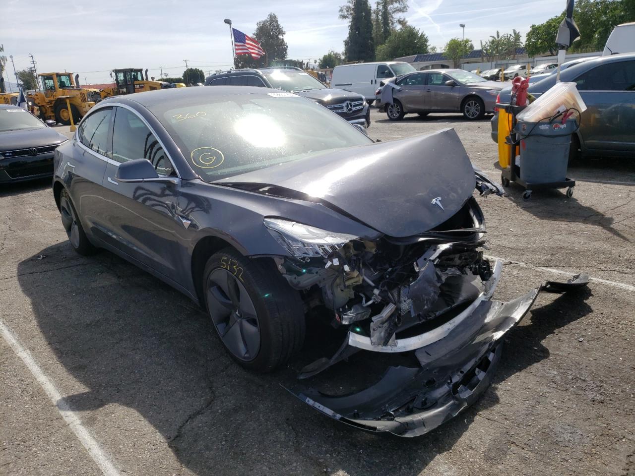 TESLA MODEL 3 2019 with VIN 5YJ3E1EB6KF209942 - Photo from auction