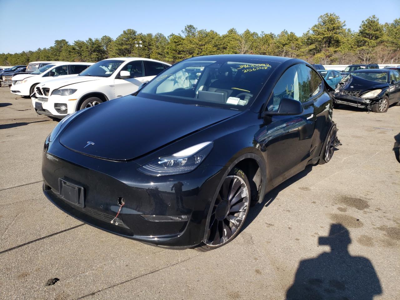 Photo 2 from auction – 2021 TESLA MODEL Y with VIN 5YJYGDEF6MF256248