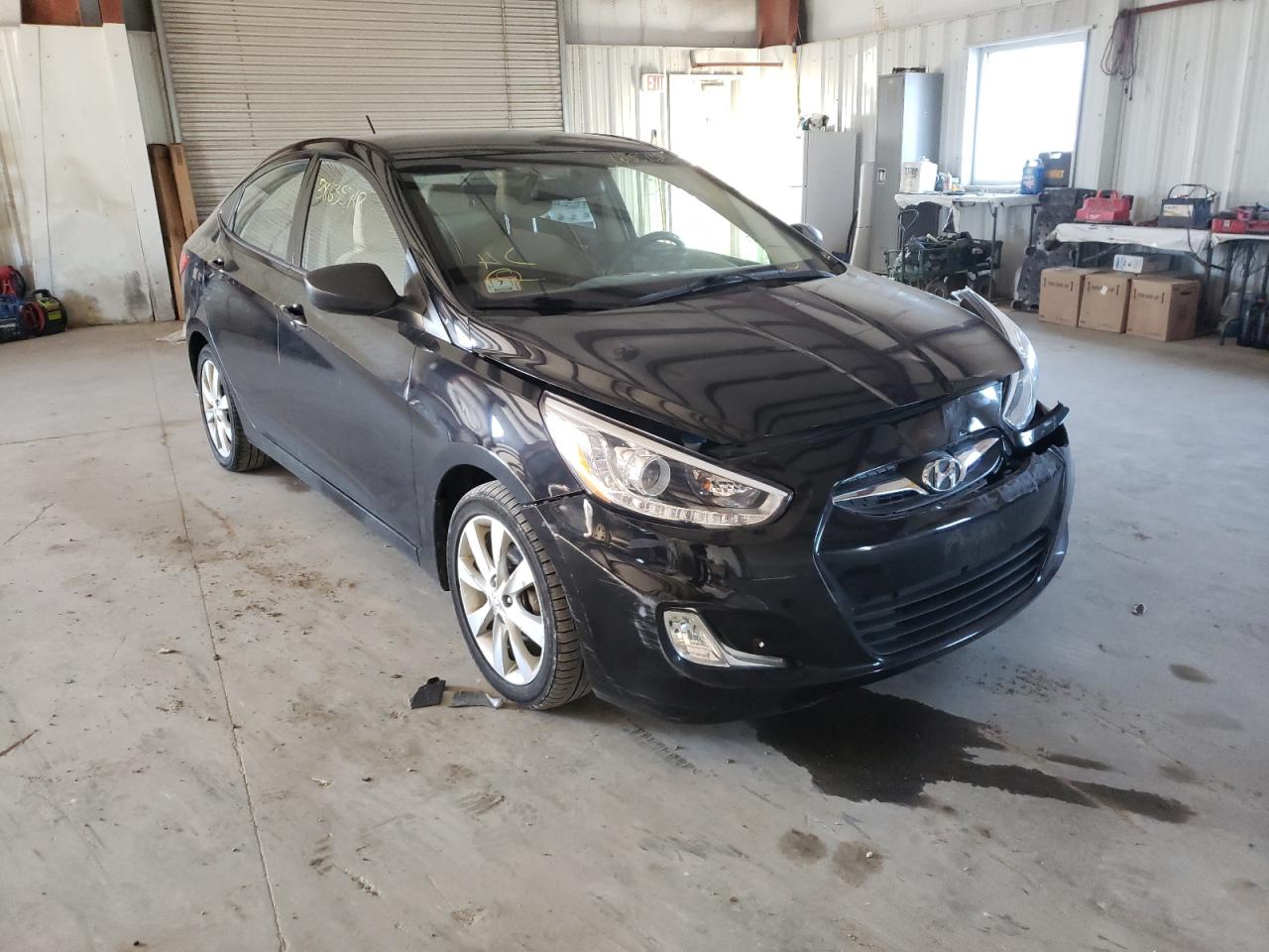 HYUNDAI ACCENT GLS 2014 with VIN KMHCU4AE0EU760329 - Photo from auction