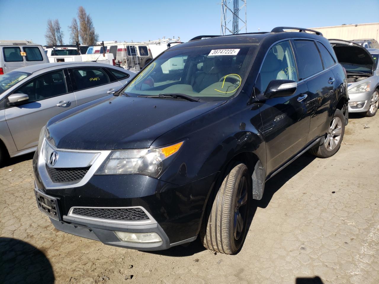 Photo 2 from auction – 2011 ACURA MDX TECHNO with VIN 2HNYD2H67BH501164