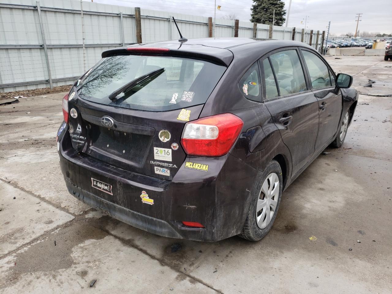 Photo 4 from auction – 2012 SUBARU IMPREZA with VIN JF1GPAA68CH207217