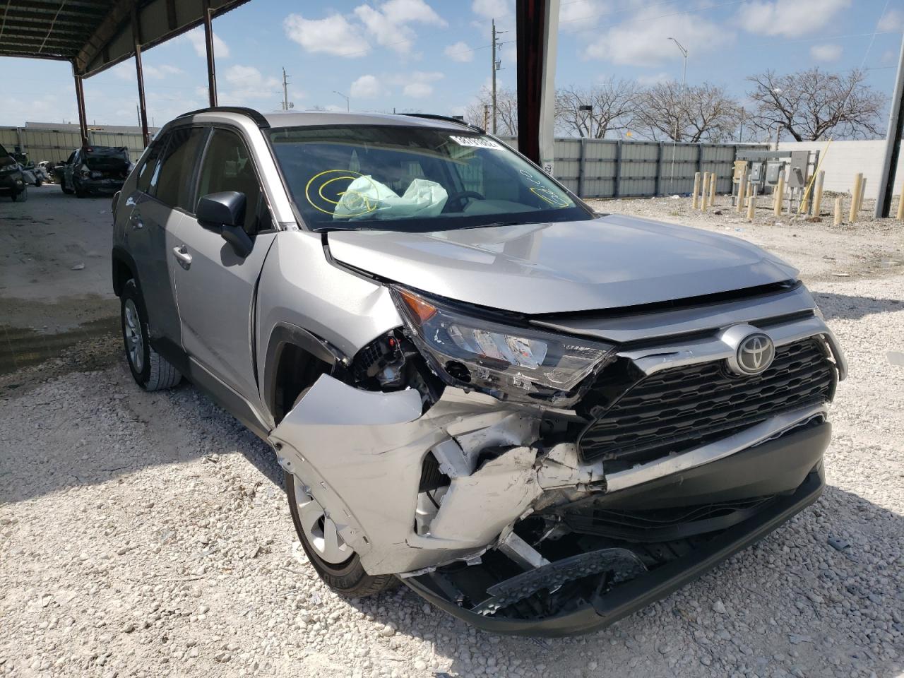 TOYOTA RAV4 LE 2021 with VIN 2T3H1RFVXMC093510 - Photo from auction