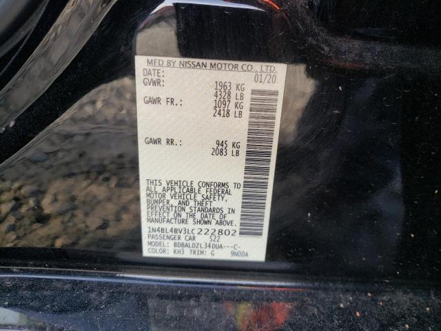 Photo 10 from auction – 2020 NISSAN ALTIMA S with VIN 1N4BL4BV3LC222802