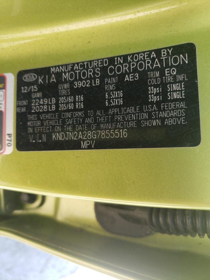Photo 10 from auction – 2016 KIA SOUL with VIN KNDJN2A28G7855516