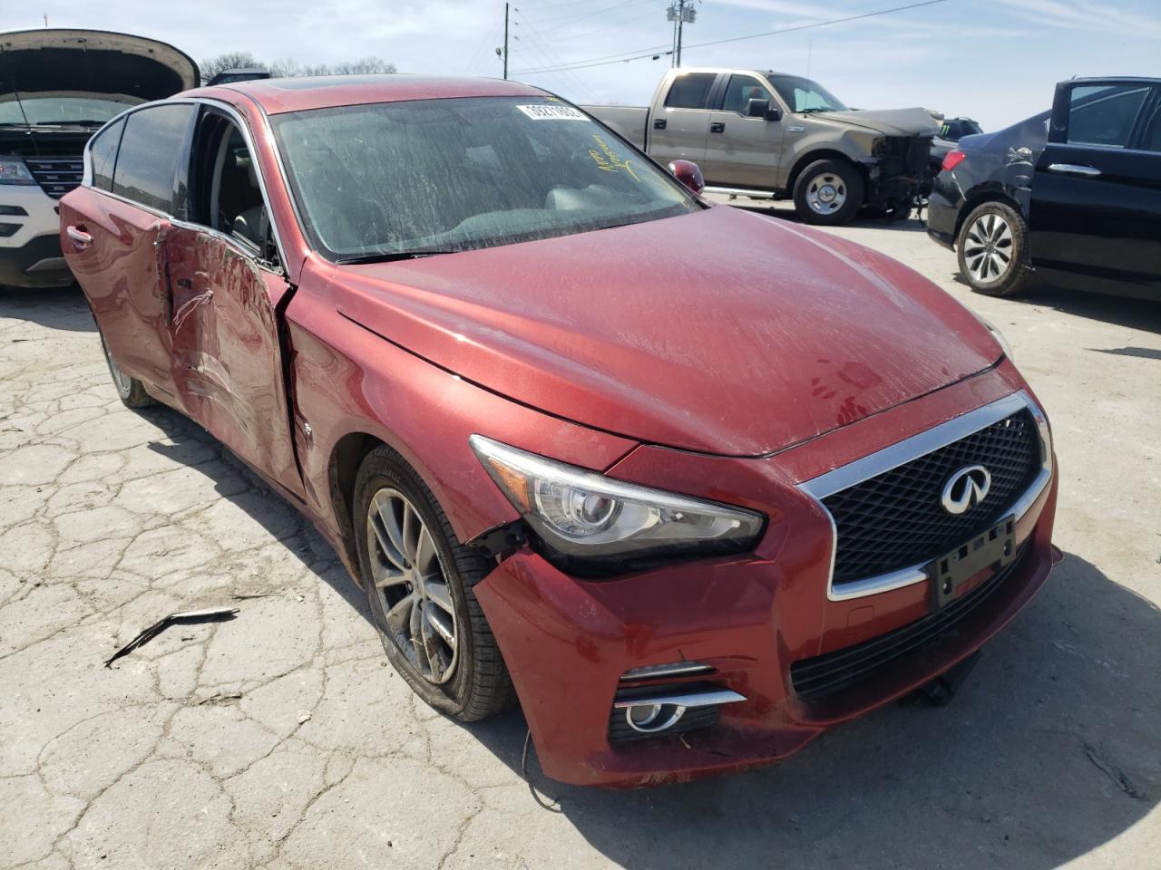 INFINITI Q50 BASE 2014 with VIN JN1BV7AR9EM685067 - Photo from auction
