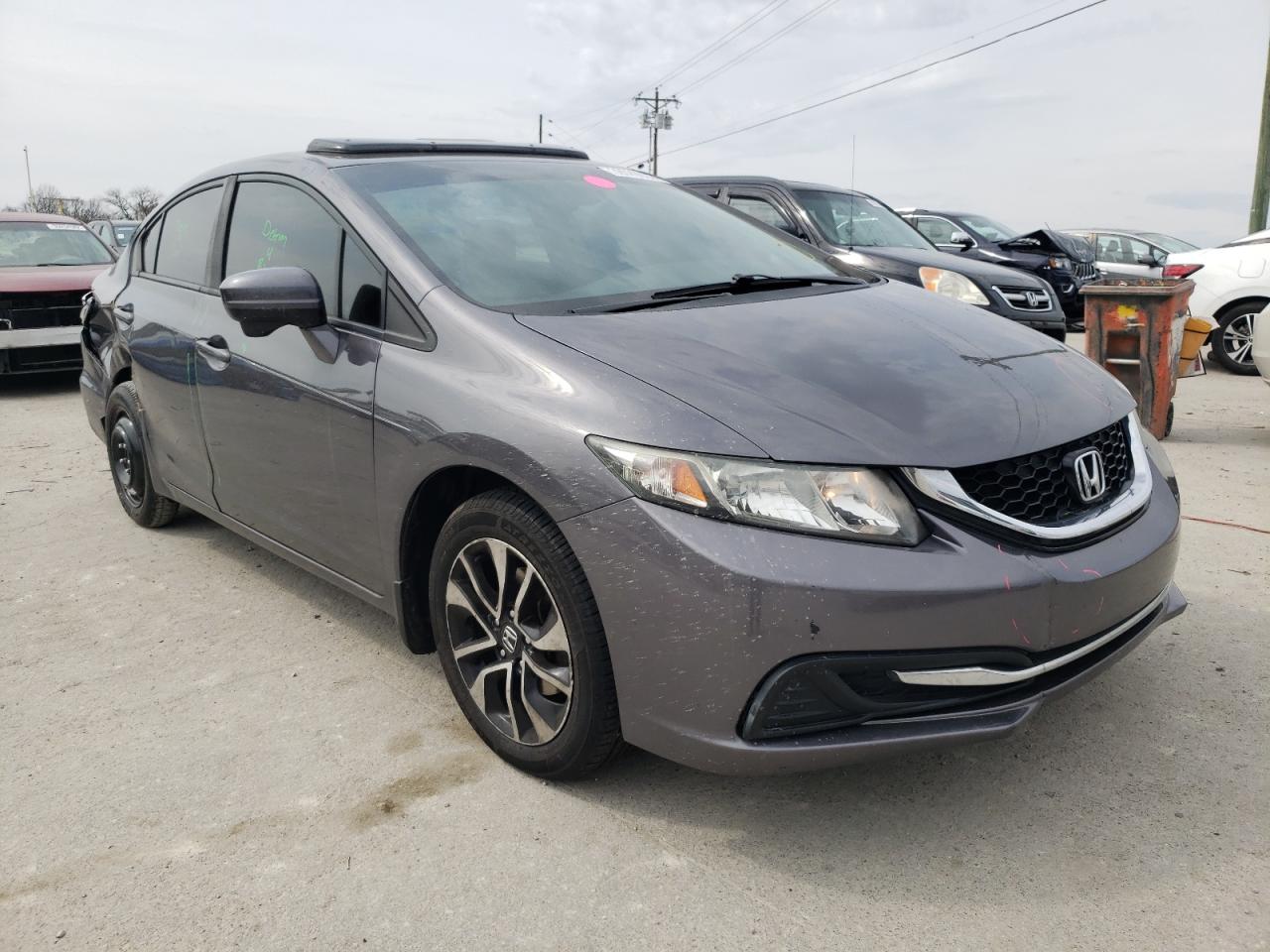 HONDA CIVIC EX 2015 مع رقم تعريف المركبة 19XFB2F87FE067272 - صورة من المزاد