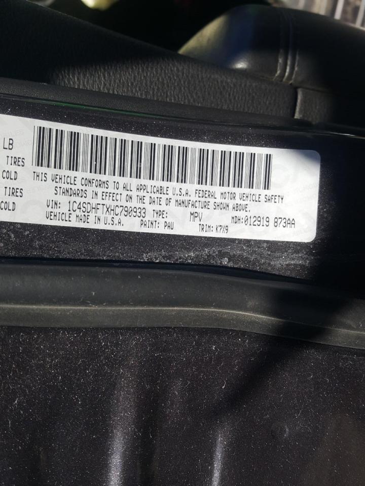 Photo 10 from auction – 2017 DODGE DURANGO SS with VIN 1C4SDHFTXHC790933