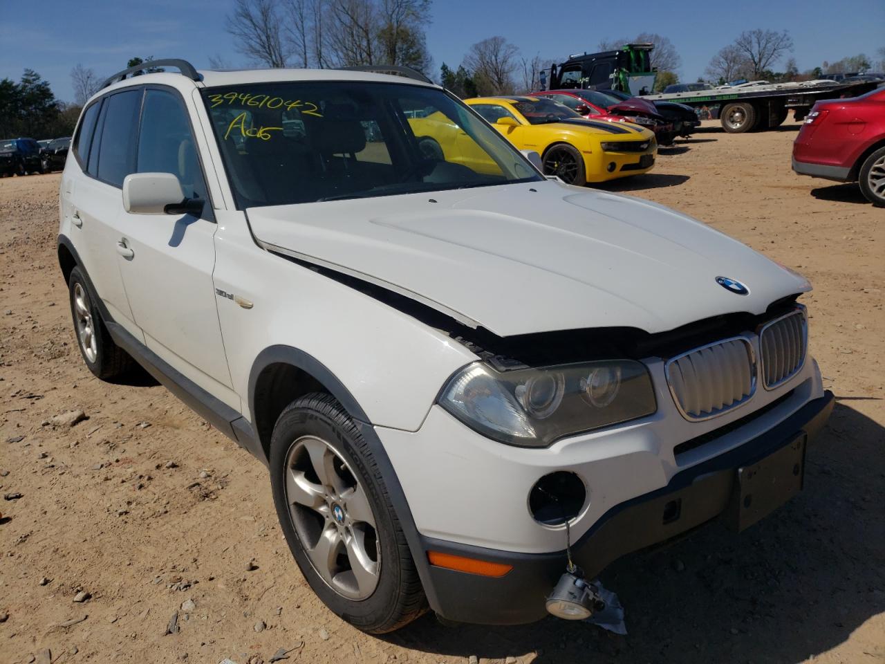 BMW X3 3.0SI 2008 with VIN WBXPC93428WJ18247 - Photo from auction