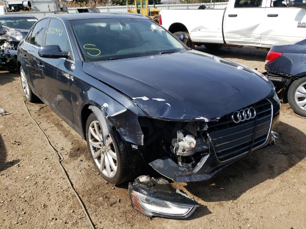 AUDI A4 PREMIUM 2013 with VIN WAUFFAFL2DN007702 - Photo from auction
