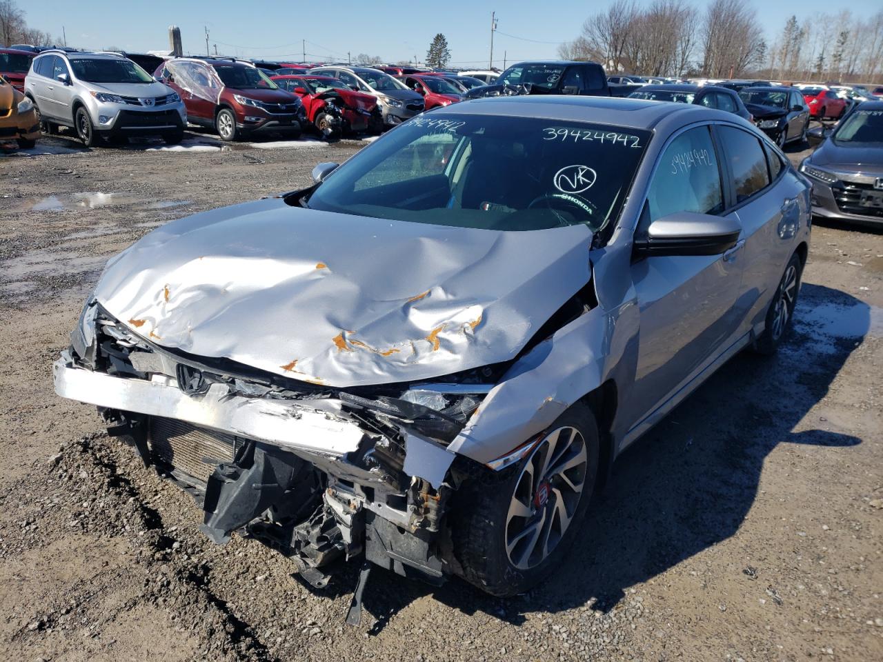 Photo 2 from auction – 2017 HONDA CIVIC EX with VIN 2HGFC2F80HH040596