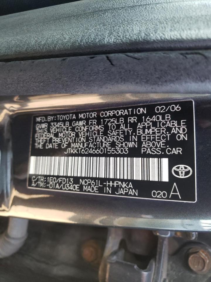 Photo 10 from auction – 2006 SCION XA with VIN JTKKT624660155303