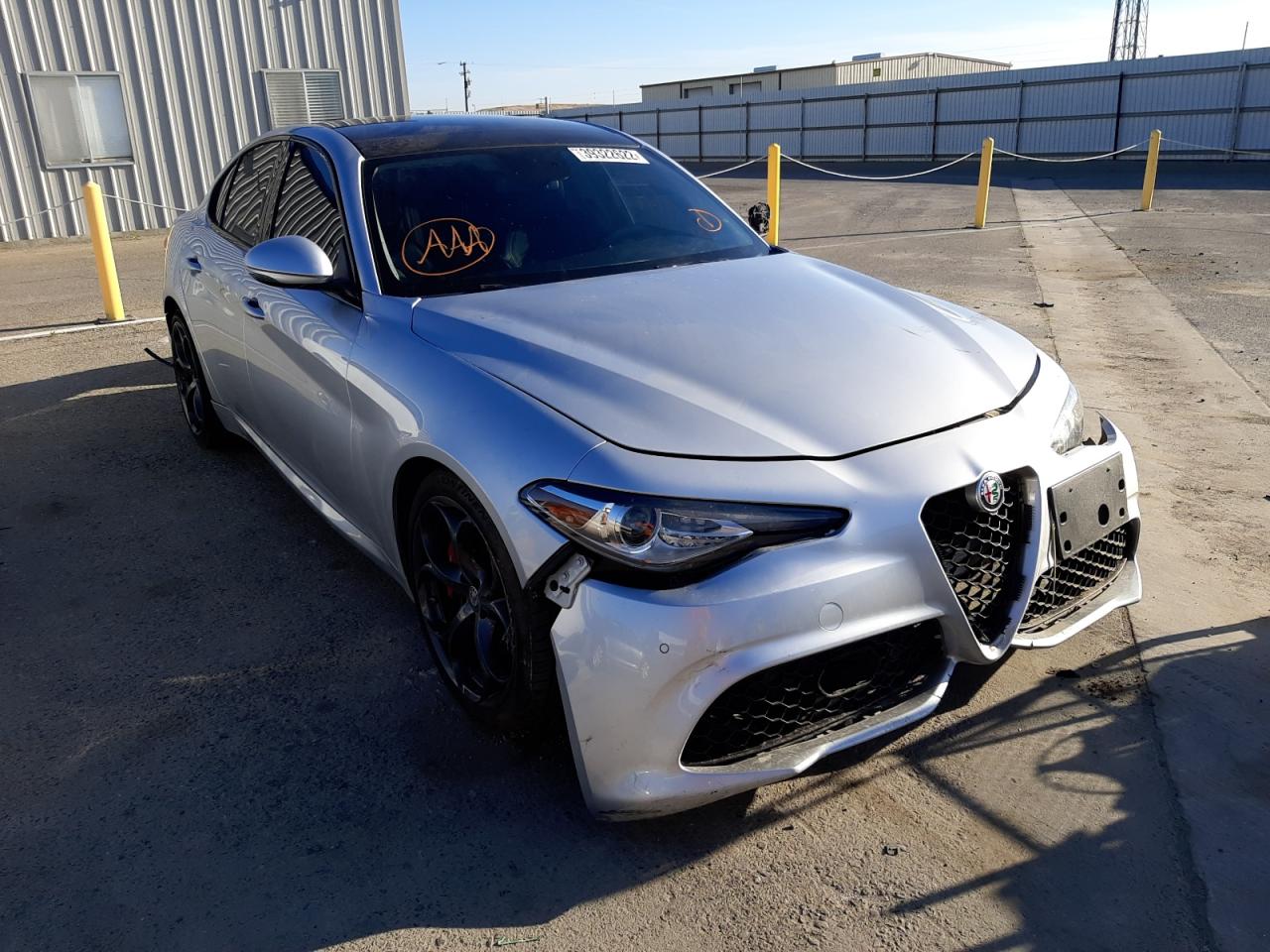 Photo 1 from auction – 2018 ALFA ROMEO GIULIA TI with VIN ZARFAECN5J7571316