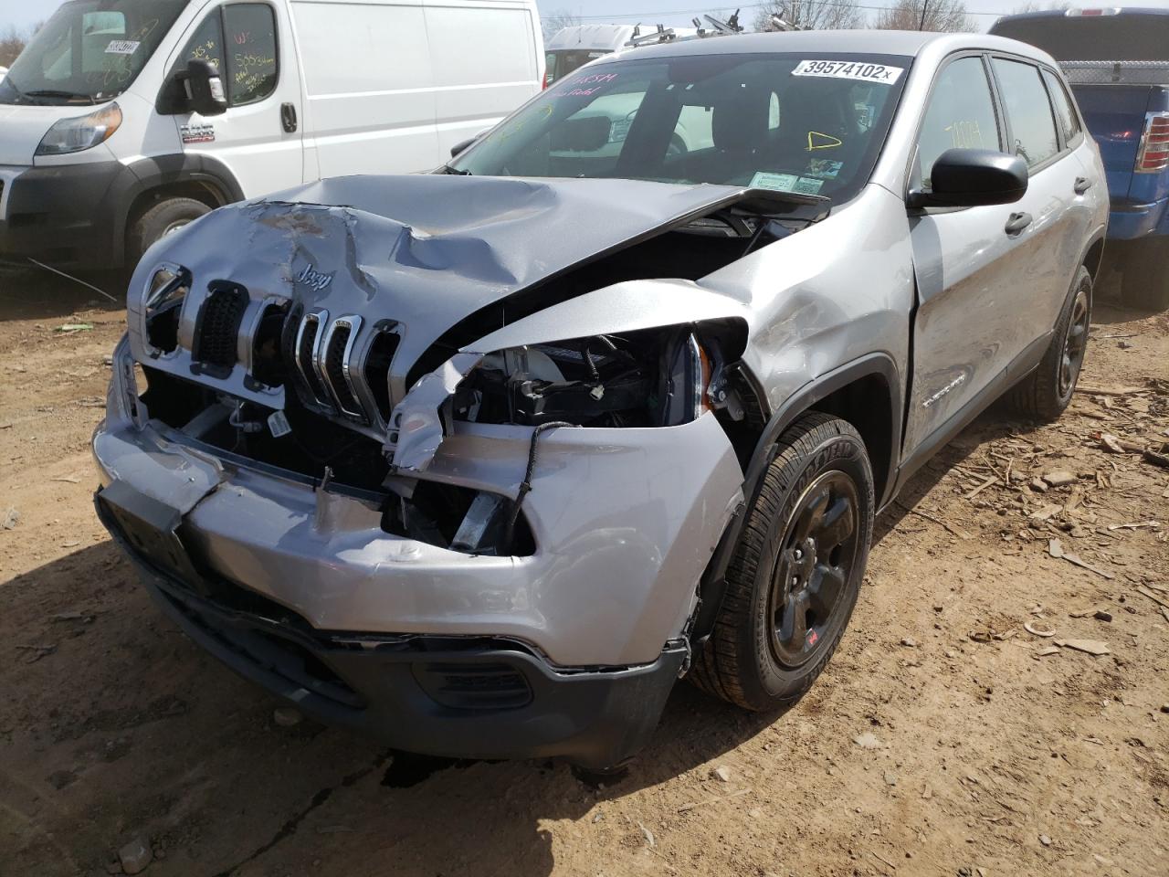 Photo 2 from auction – 2016 JEEP CHEROKEE S with VIN 1C4PJMAB2GW305560