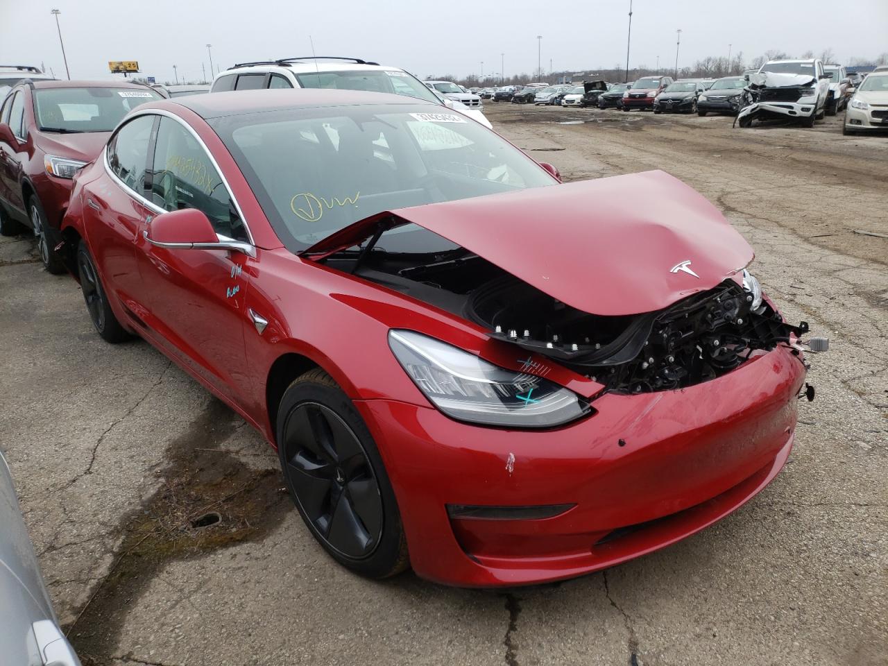 TESLA MODEL 3 2018 with VIN 5YJ3E1EB0JF094320 - Photo from auction