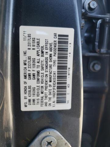 Photo 10 from auction – 2012 HONDA ACCORD SE with VIN 1HGCP2F6XCA050341