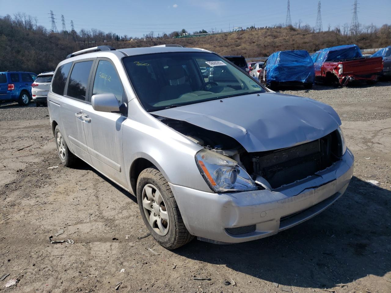 KIA SEDONA LX 2010 with VIN KNDMG4C35A6331360 - Photo from auction