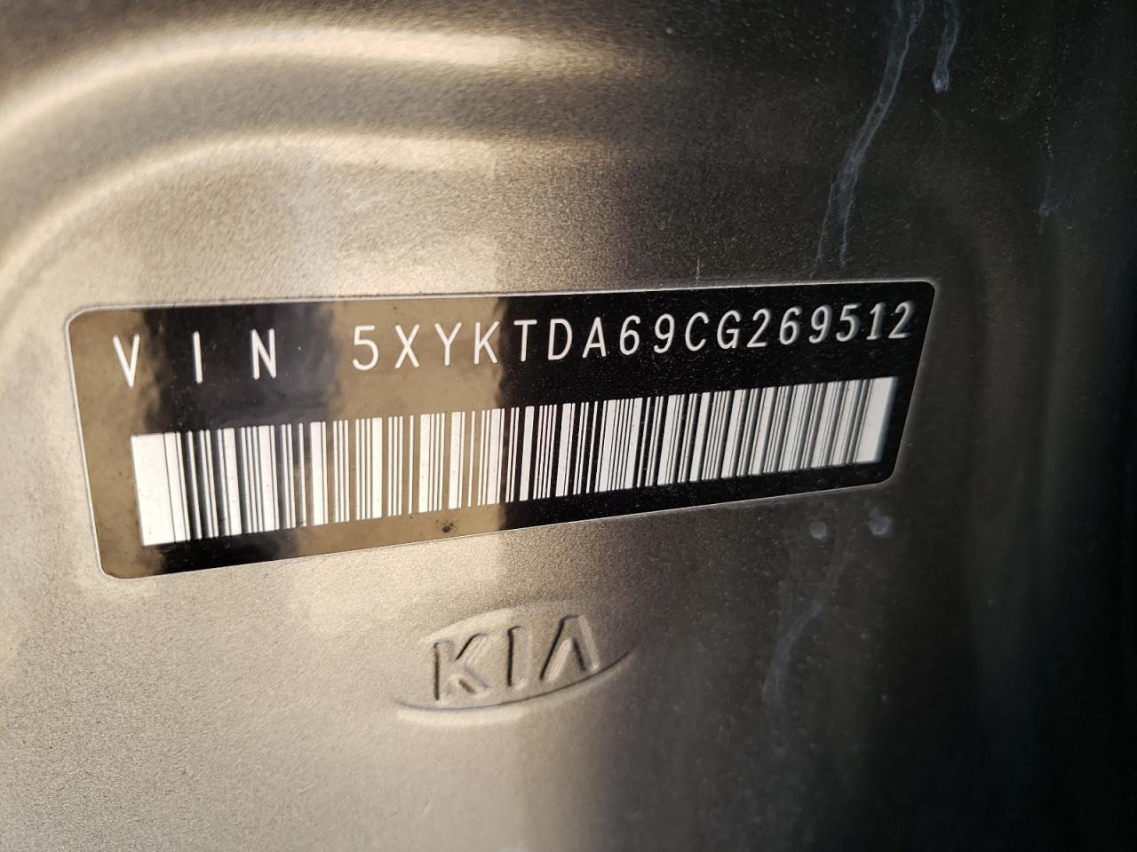 Photo 10 from auction – 2012 KIA SORENTO BA with VIN 5XYKTDA69CG269512