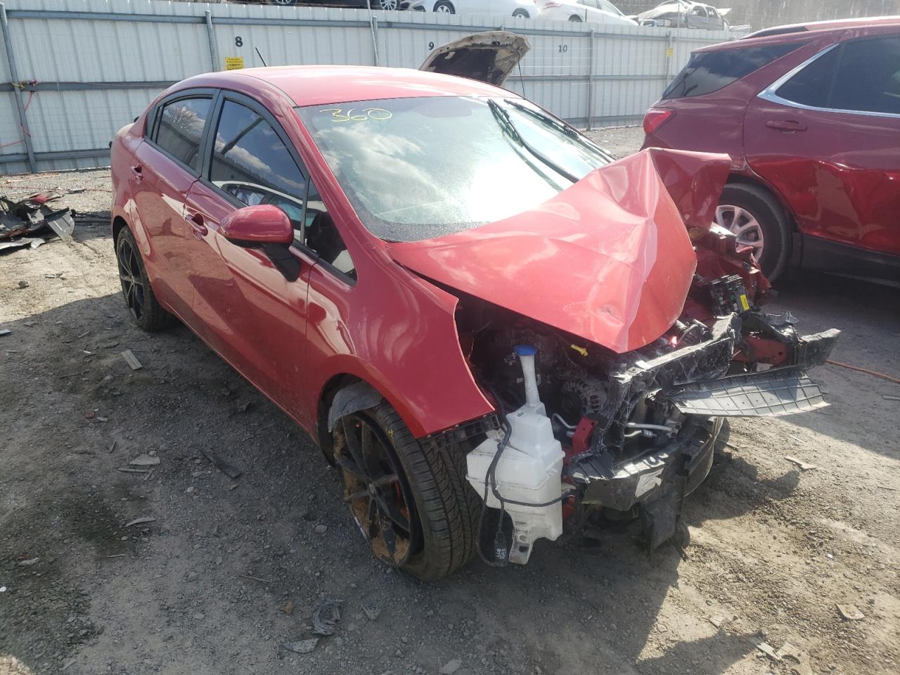 KIA RIO LX 2017 with VIN KNADM4A38H6118325 - Photo from auction