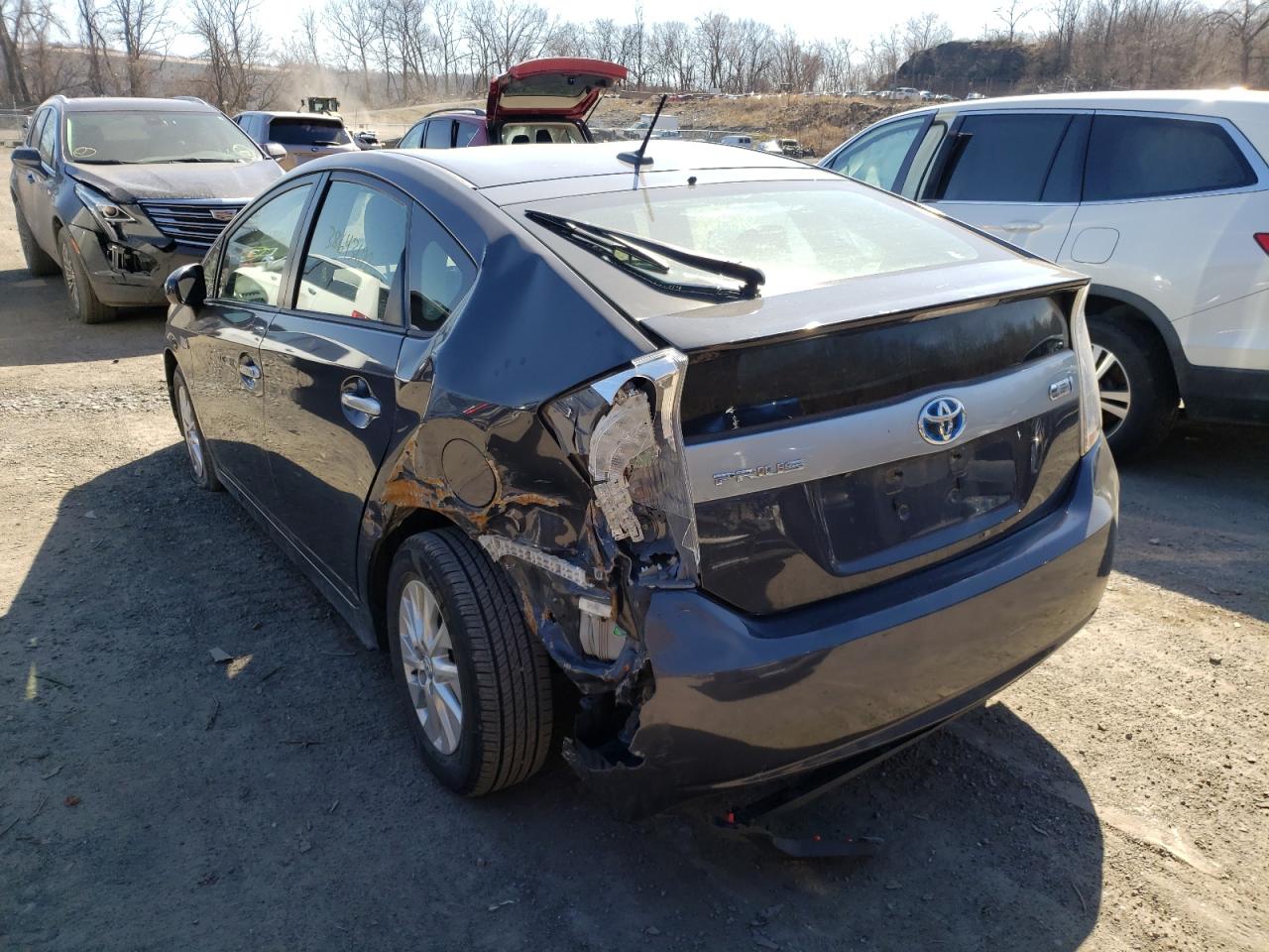 Photo 3 from auction – 2014 TOYOTA PRIUS PLUG with VIN JTDKN3DP3E3060704