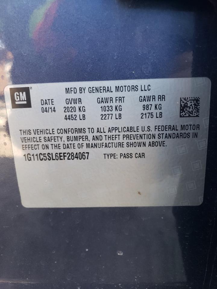 Photo 10 from auction – 2014 CHEVROLET MALIBU 1LT with VIN 1G11C5SL6EF284067