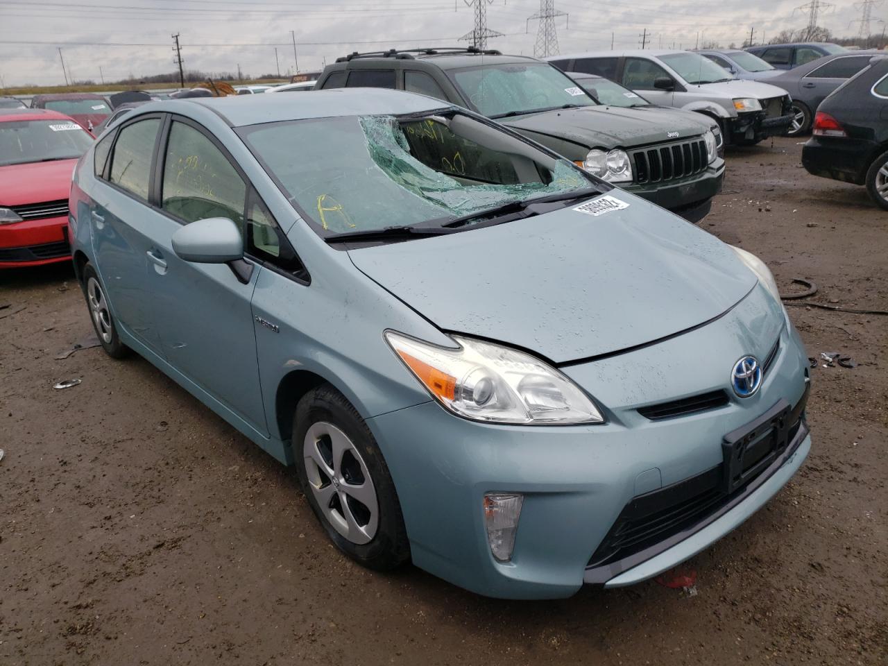 TOYOTA PRIUS 2013 with VIN JTDKN3DU7D5604694 - Photo from auction