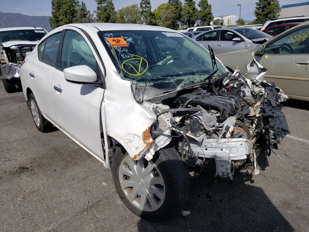 NISSAN VERSA S 2019 with VIN 3N1CN7AP2KL809351 - Photo from auction