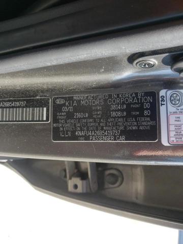 Photo 10 from auction – 2011 KIA FORTE EX with VIN KNAFU4A26B5419737
