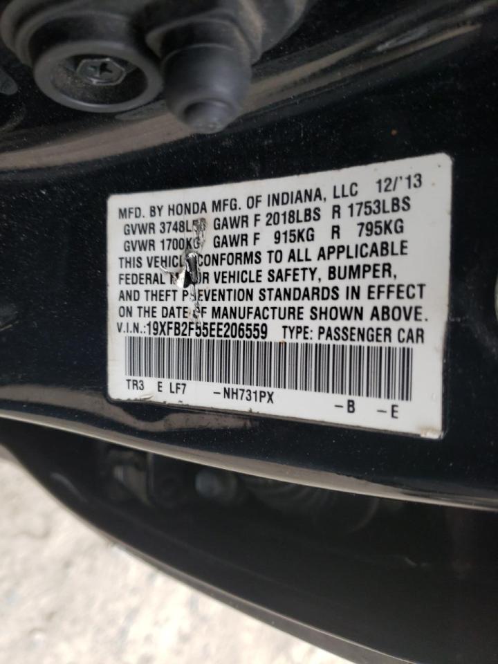 Photo 10 from auction – 2014 HONDA CIVIC LX with VIN 19XFB2F55EE206559