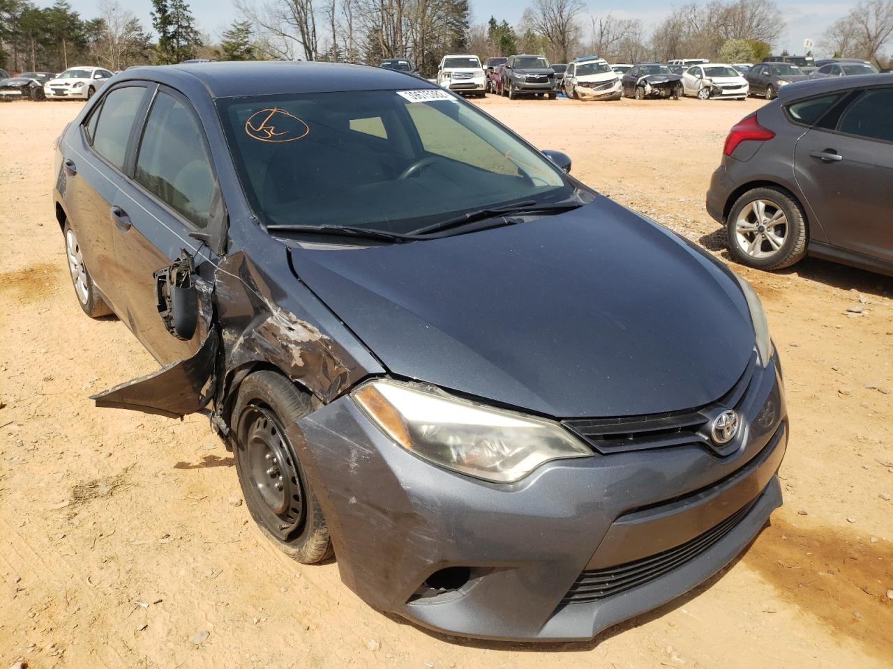 TOYOTA COROLLA L 2015 with VIN 2T1BURHE4FC346892 - Photo from auction