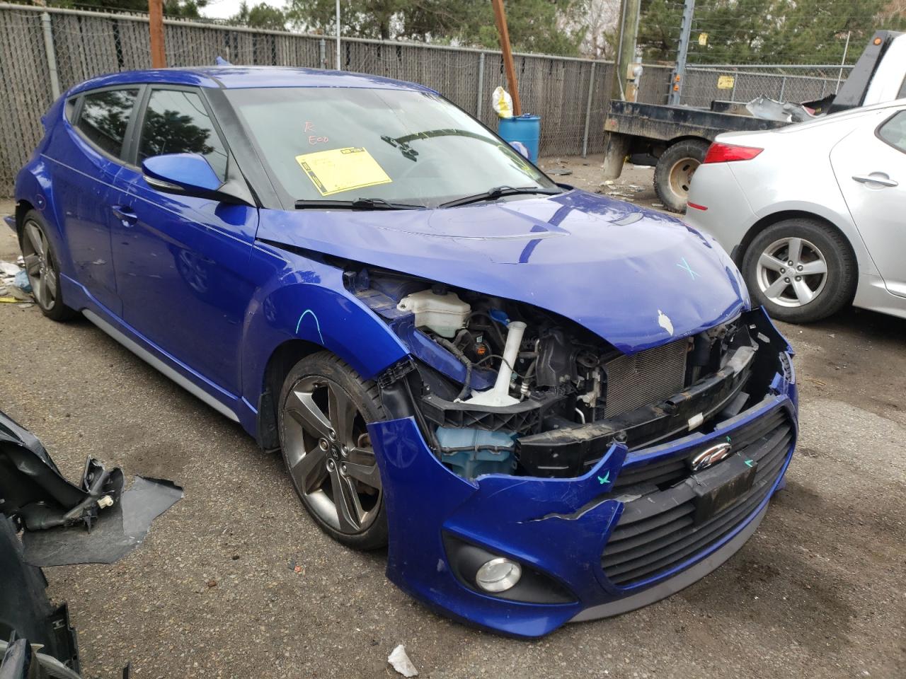HYUNDAI VELOSTER T 2014 with VIN KMHTC6AE8EU208818 - Photo from auction
