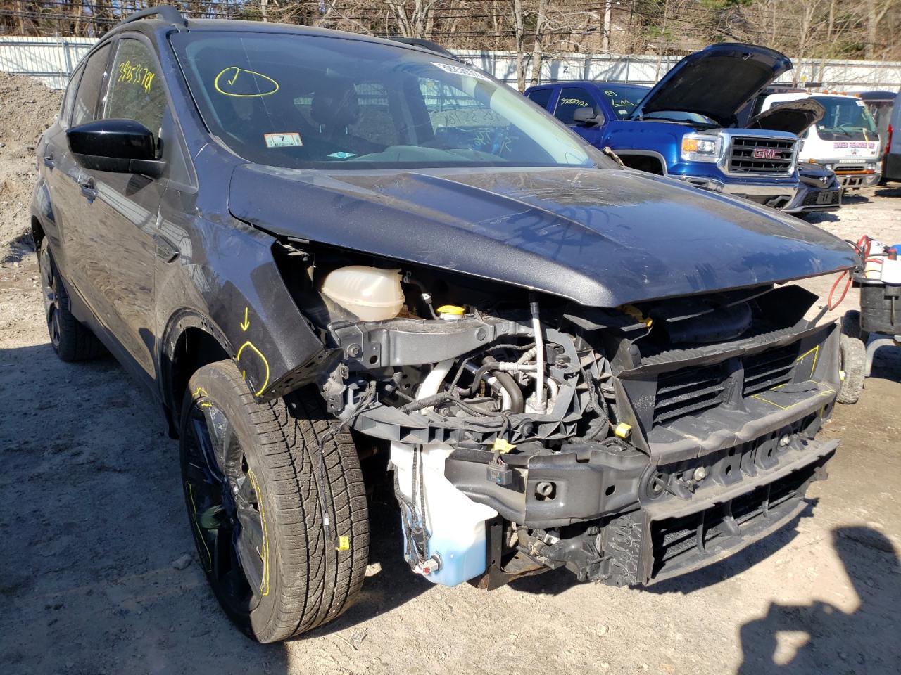 FORD ESCAPE SE 2017 with VIN 1FMCU9GD3HUB55544 - Photo from auction