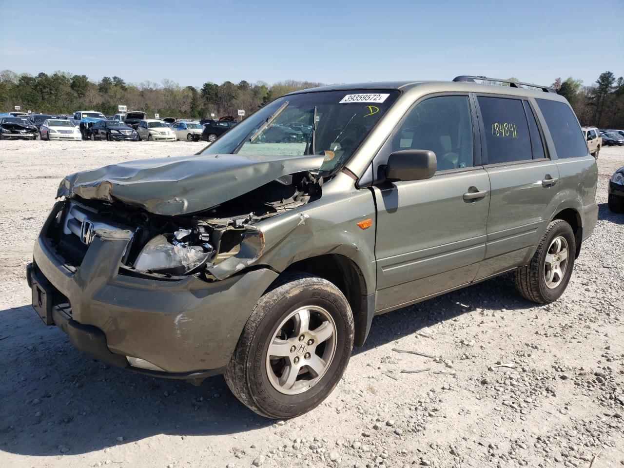 Photo 2 from auction – 2007 HONDA PILOT EXL with VIN 5FNYF28597B003858