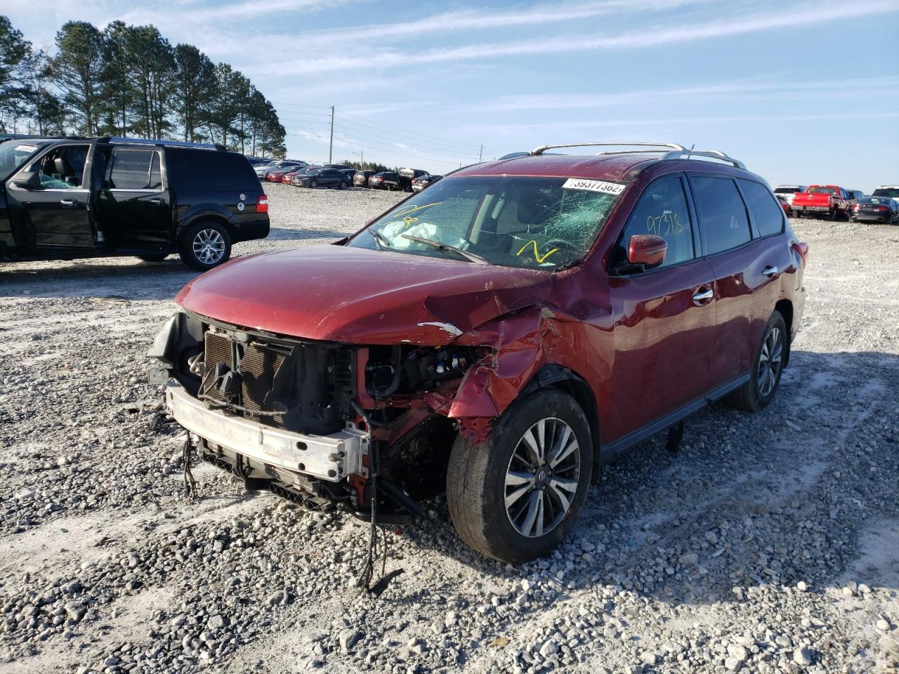 Photo 2 from auction – 2017 NISSAN PATHFINDER with VIN 5N1DR2MN4HC691192