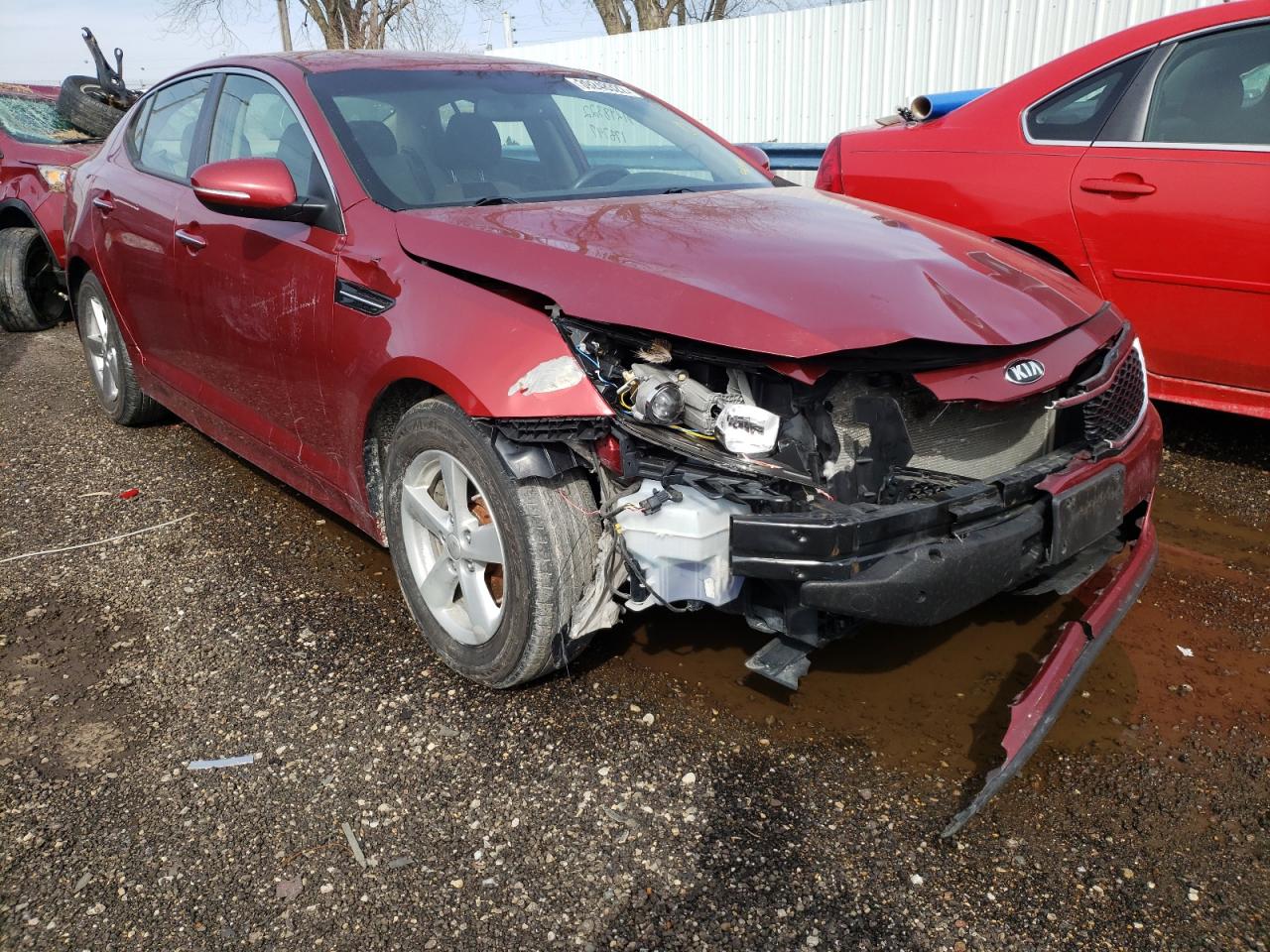 KIA OPTIMA LX 2014 with VIN 5XXGM4A72EG340116 - Photo from auction