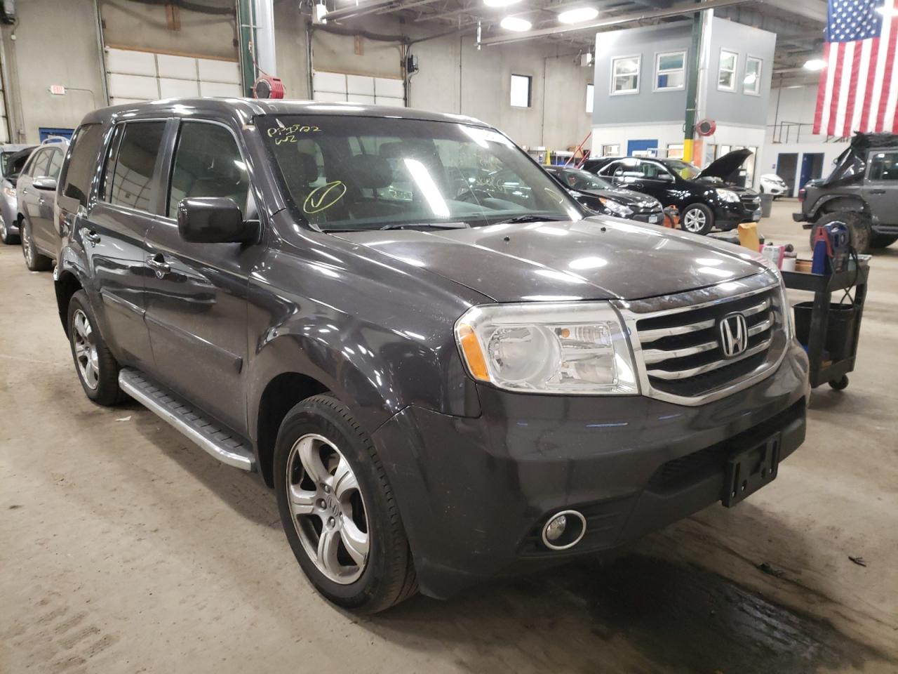 HONDA PILOT EXL 2012 with VIN 5FNYF4H5XCB064903 - Photo from auction