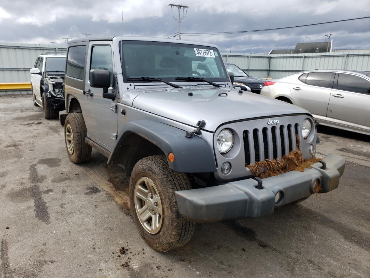 JEEP WRANGLER S 2015 with VIN 1C4AJWAG4FL666530 - Photo from auction