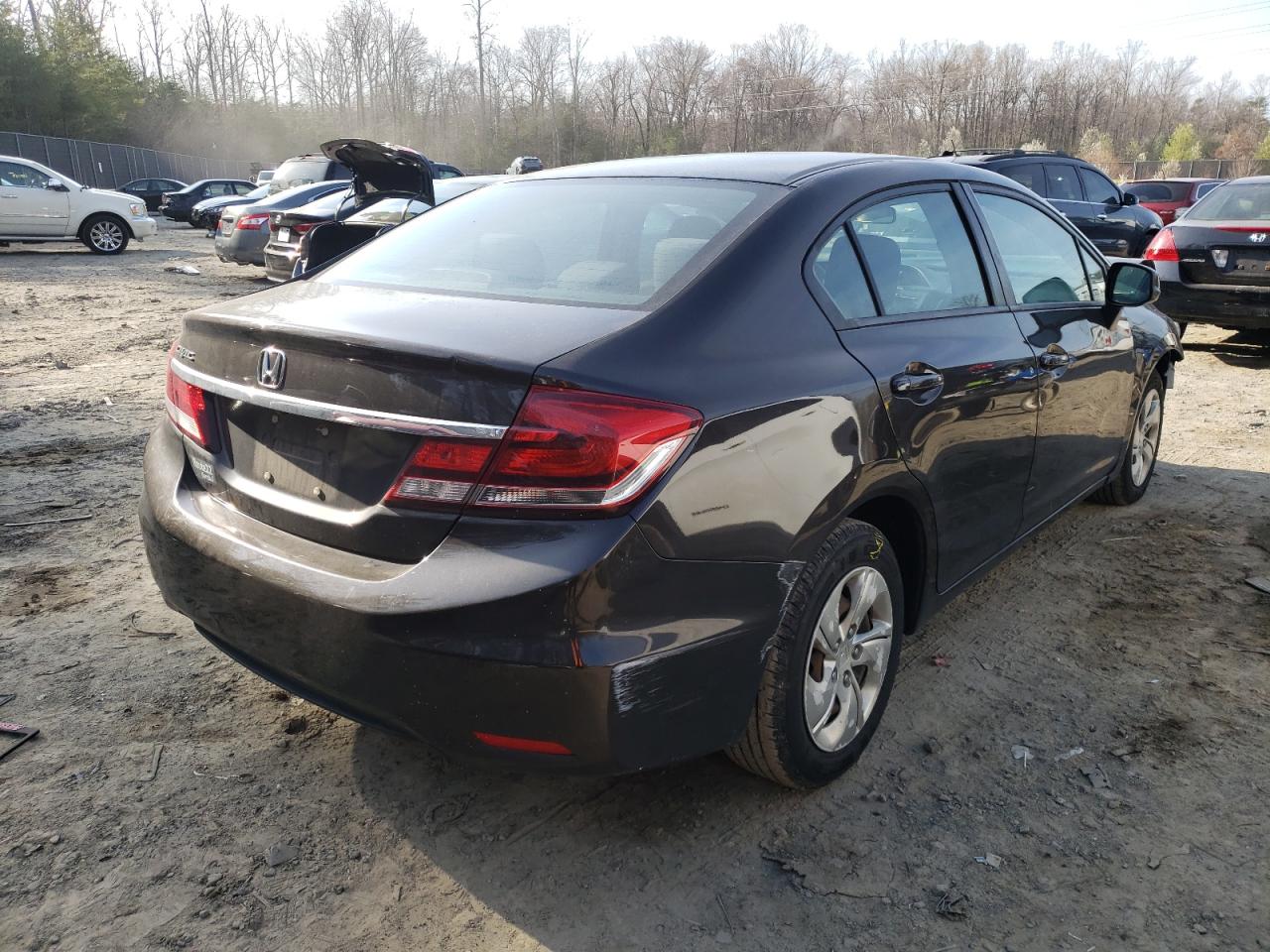 Photo 4 from auction – 2013 HONDA CIVIC LX with VIN 2HGFB2F57DH588324