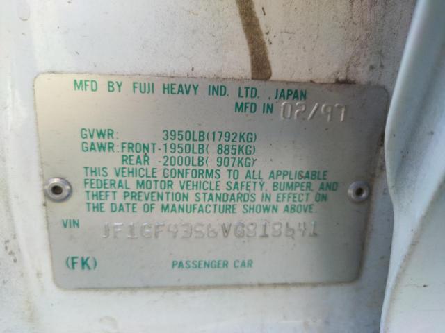 Photo 10 from auction – 1997 SUBARU IMPREZA L with VIN JF1GF4356VG818641