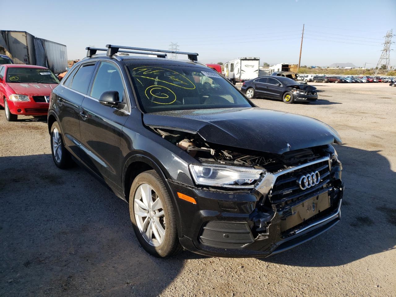 AUDI Q3 PREMIUM 2016 with VIN WA1EFCFS7GR009955 - Photo from auction