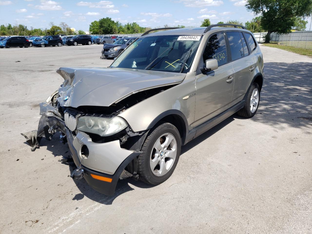 Photo 2 from auction – 2007 BMW X3 3.0SI with VIN WBXPC934X7WF26271