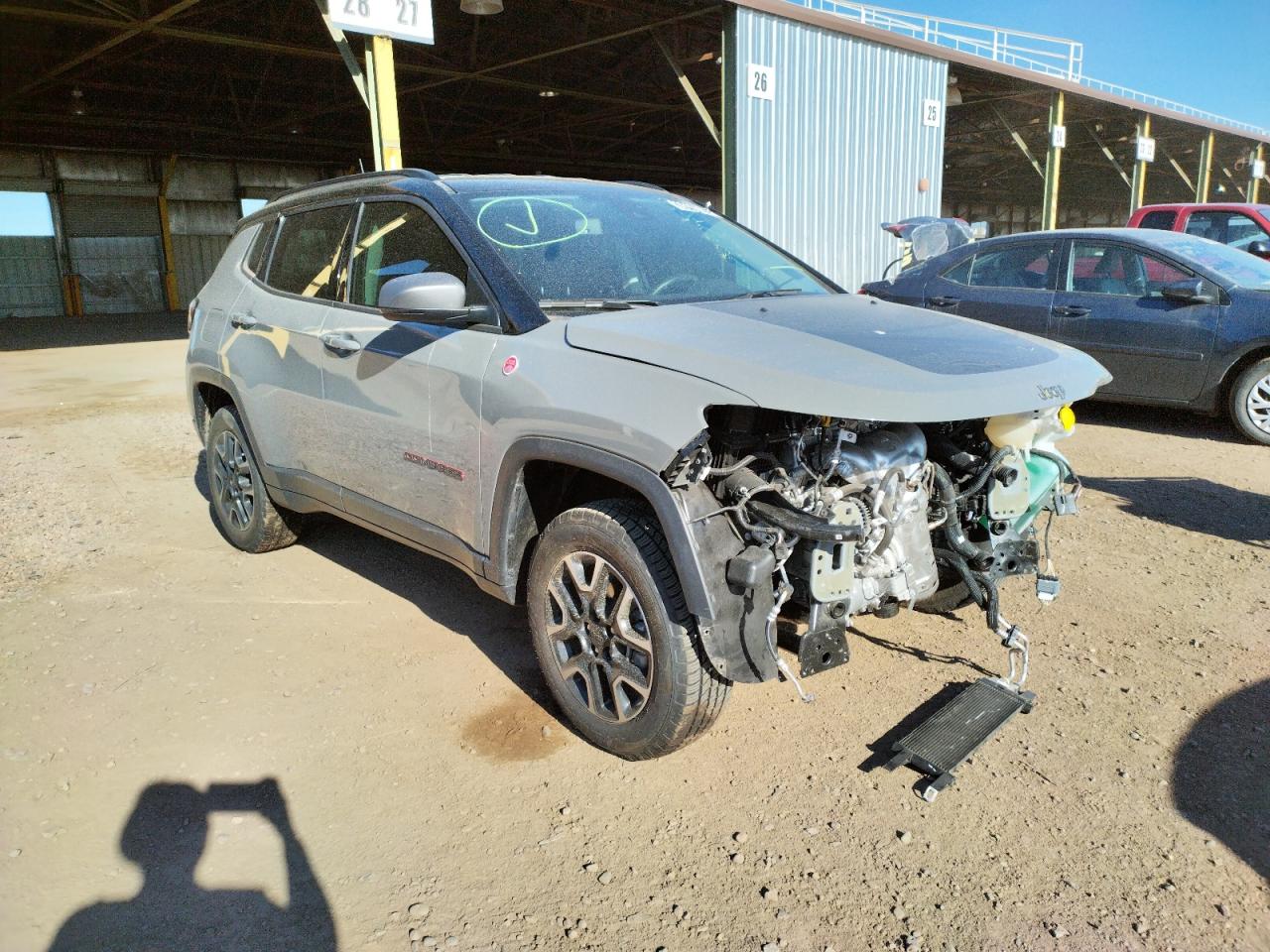 JEEP COMPASS TR 2021 with VIN 3C4NJDDB2MT508887 - Photo from auction
