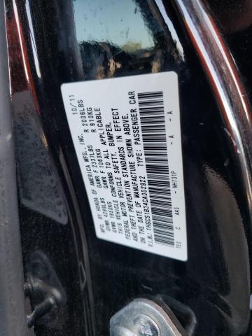 Photo 10 from auction – 2012 HONDA ACCORD LX with VIN 1HGCS1B34CA002922