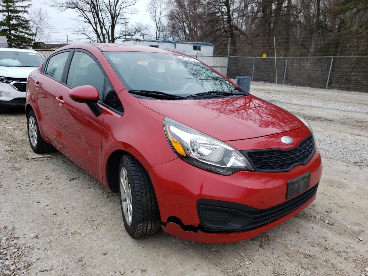 KIA RIO LX 2013 with VIN KNADM4A35D6296901 - Photo from auction