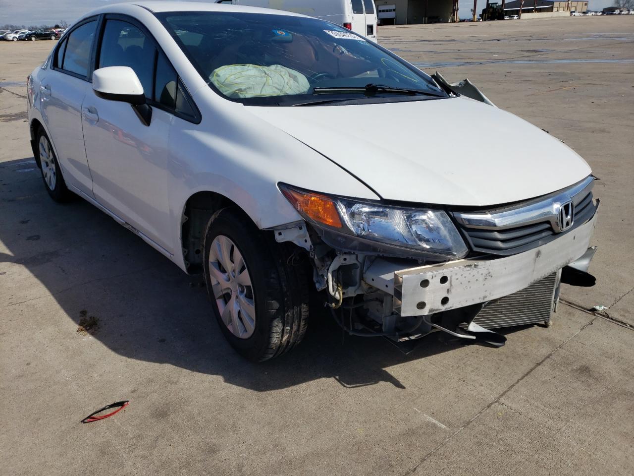 HONDA CIVIC LX 2012 with VIN 2HGFB2F57CH567567 - Photo from auction