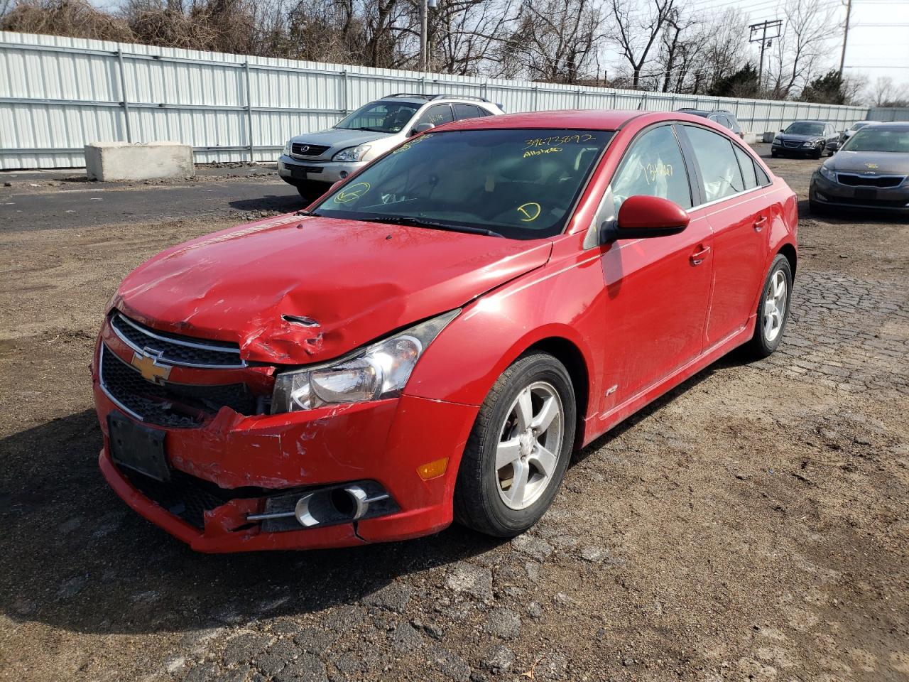 Photo 2 from auction – 2012 CHEVROLET CRUZE LT with VIN 1G1PF5SC2C7273639
