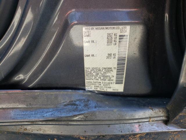 Photo 10 from auction – 2017 NISSAN ALTIMA 2.5 with VIN 1N4AL3AP1HN331697